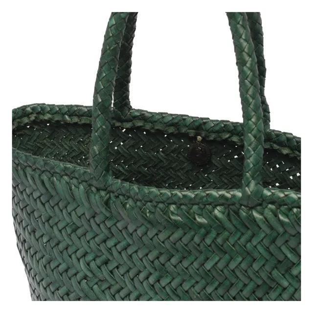 SMALL GRACE BASKET BAG 8813/FOREST | Bruna Rosso