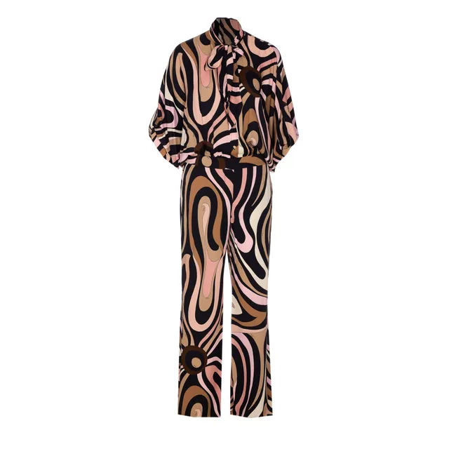 オールインワン・サロペット ELISABETTA FRANCHI LIGHT CREPE AND TULLE BUSTIER JUMPSUIT Jumpsuit in lightweight crêpe and tulle fabrics | Elisabetta