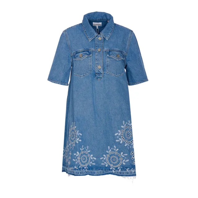 GENE SHORT SHIRT DRESS WITH CROSS 105207/A2L8Z99 | Bruna Rosso