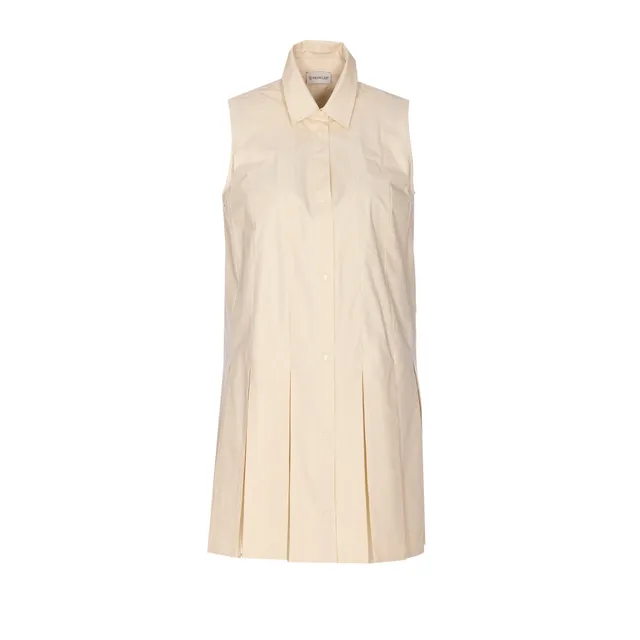 ANDRES LONG COTTON DRESS WITH UTILITY SLEEVELESS VEST 105246