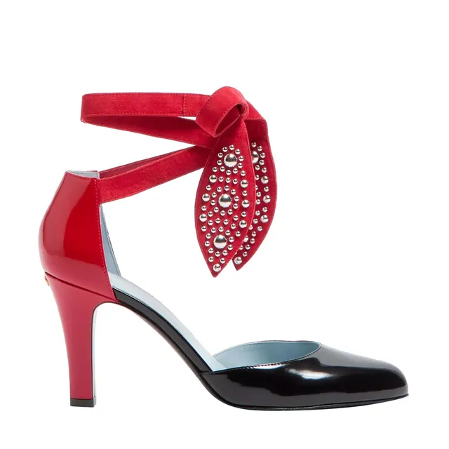 KISS ME QUICK CRYSTAL PUMP SANDALS KQYMIDM0/SAT000 | Bruna Rosso