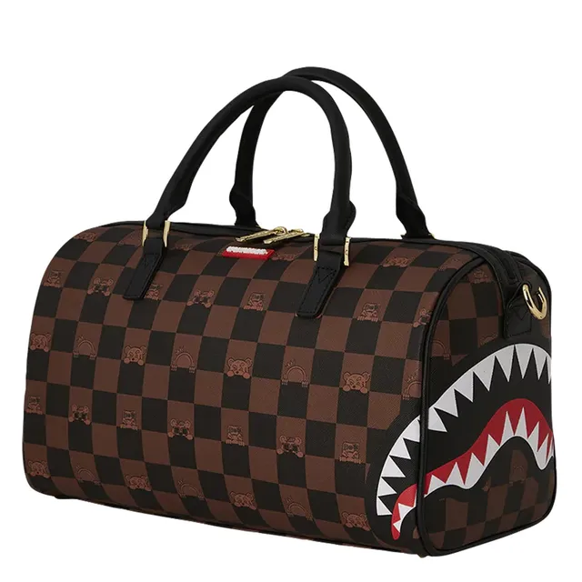 バッグ・カバンその他 SPRAYGROUND Men Bags D7507 PEEKING CHARACTER CHECK Brown Sprayground Peeking Checker Brown Backpack | Zumiez