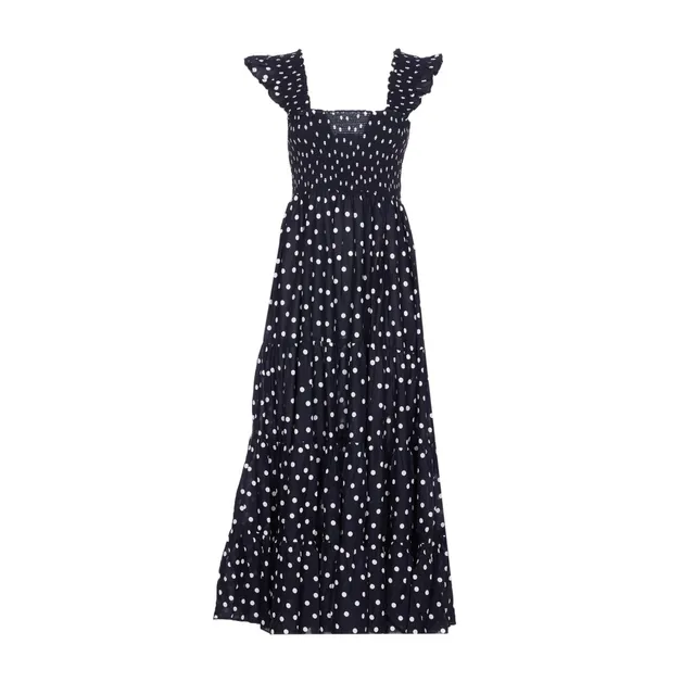 ANDRES LONG COTTON DRESS WITH UTILITY SLEEVELESS VEST 105246