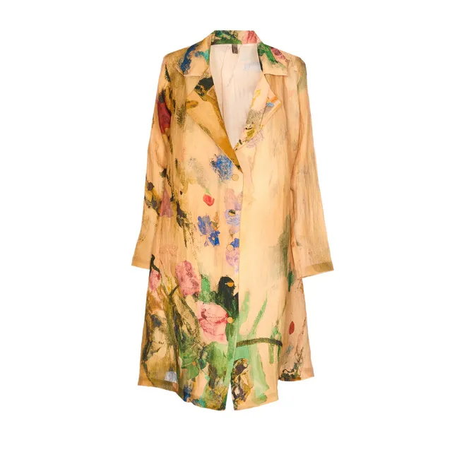 OGNI VOLTA LINEN BLAZER WITH BACK OPENINGS 104818/A0IMC23
