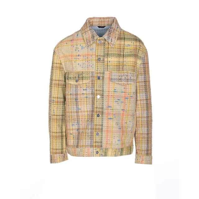 Tシャツ・カットソー FENDI SS25 Overshirt denim FF (FW1321AUX4 F0BUZ) FF LOGO DENIM JACKET FW1321/AUX4F0BUZ | Bruna Rosso