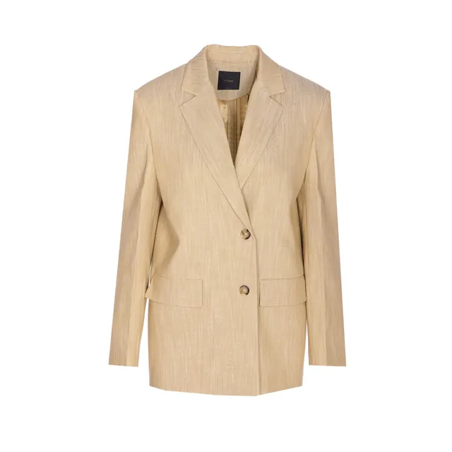 OGNI VOLTA LINEN BLAZER WITH BACK OPENINGS 104818/A0IMC23