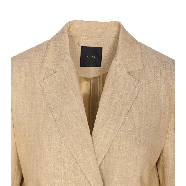 OGNI VOLTA LINEN BLAZER WITH BACK OPENINGS 104818/A0IMC23