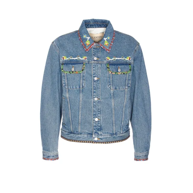 FF LOGO DENIM JACKET FW1321/AUX4F0BUZ | Bruna Rosso