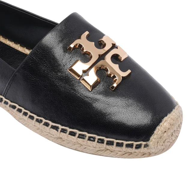 スリッポン Tory Burch SS25 CAP TOE ESPADRILLE (164724 100 100) LOGO CAP-TOE ESPADRILLES 164724/100 | Bruna Rosso