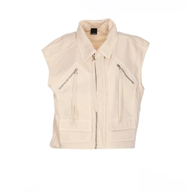 GRIPS LEATHER VEST REIMAGINE PINKO X PATRICK MCDOWELL 105089