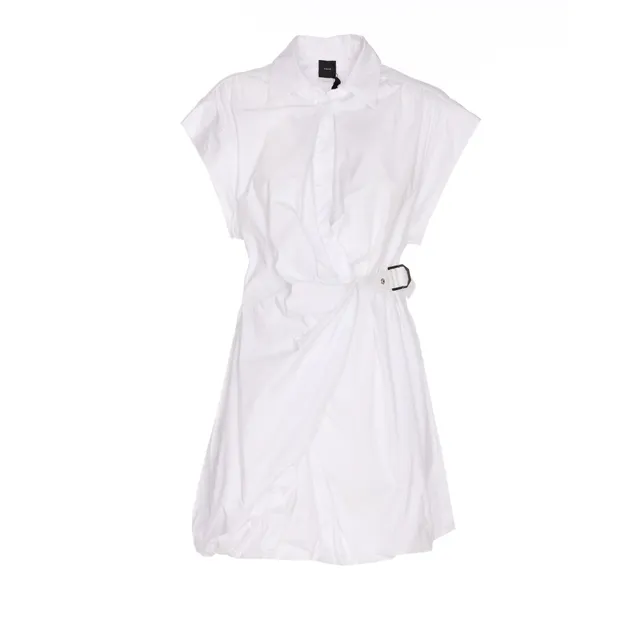 POPLIN DRESS WITH CROSS 105215/A2LDZ99 | Bruna Rosso