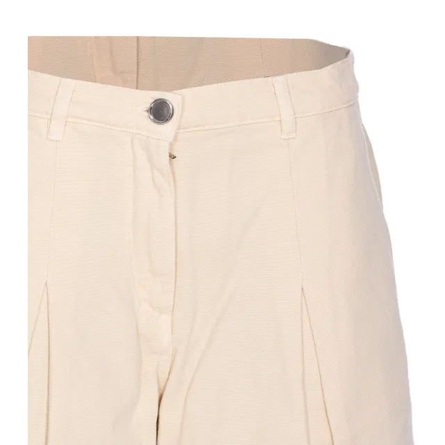 ショートパンツ PINKO PASCAL WIDE COTTON BERMUDA WITH POCKETS Wide-leg cotton Bermuda shorts with pockets PINKO → Shop Online