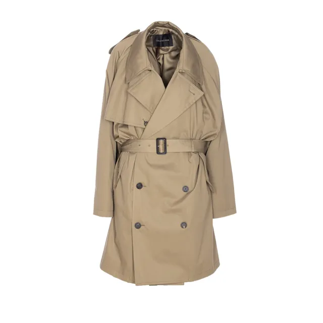 FIORE TRENCH COAT IN PURE WOOL 2512011021600 FIORE/014