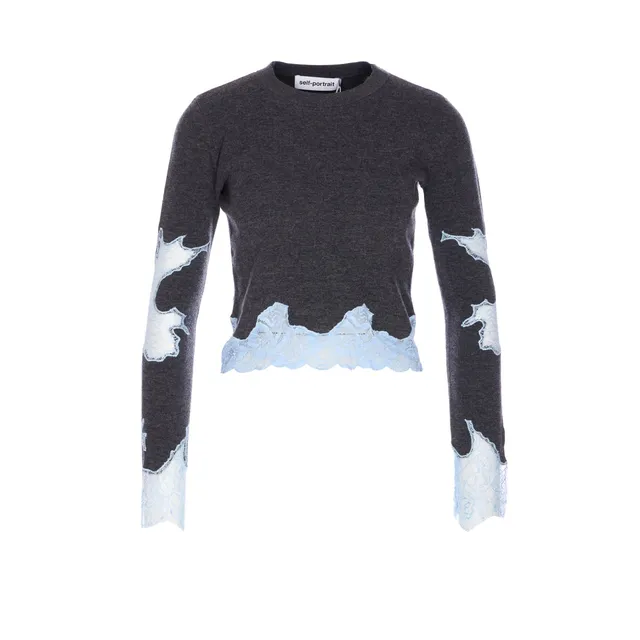 その他 ELISABETTA FRANCHI WOOL KNIT WITH JACQUARD MICRO LOGO Wool jumper with jacquard micro-logo | Elisabetta Franchi