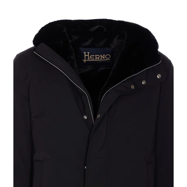 LOGO RAW LINEN PLEATED PARKA 4100040 S0030/V0054 | Bruna Rosso