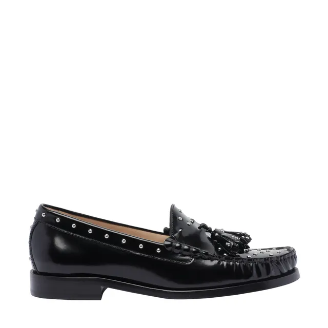 MIU MIU LOGO RUCHES LOAFERS 5D341E/EFXF0002 | Bruna Rosso MIU MIU LOGO RUCHES LOAFERS 5D341E/EFXF0002 | Bruna Rosso