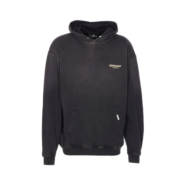 パーカー・フーディ Stone  MALFILE' FLEECE \"OLD EFFECT\" LOGO HOODIE Gray Malfilé Fleece Old Effect Hoodie by Stone Island on Sale