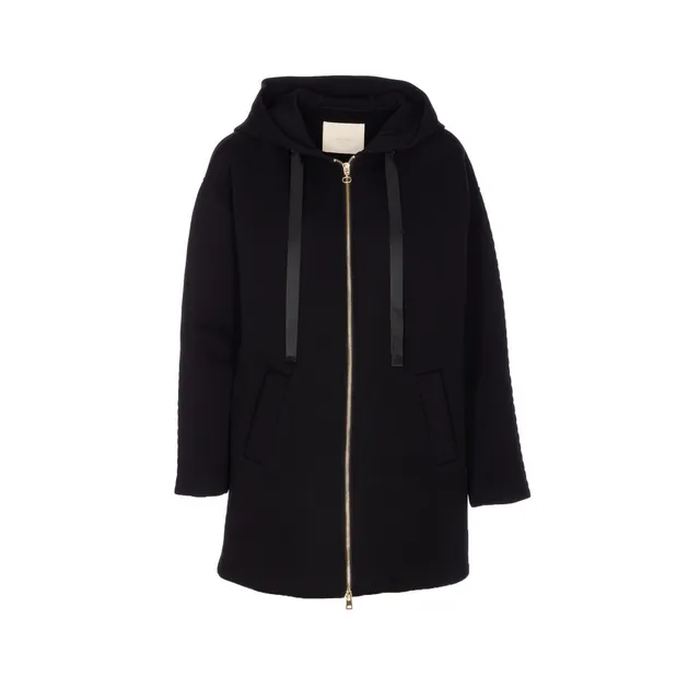HOODED RAINCOAT CO1087/LF1294BK999 | Bruna Rosso