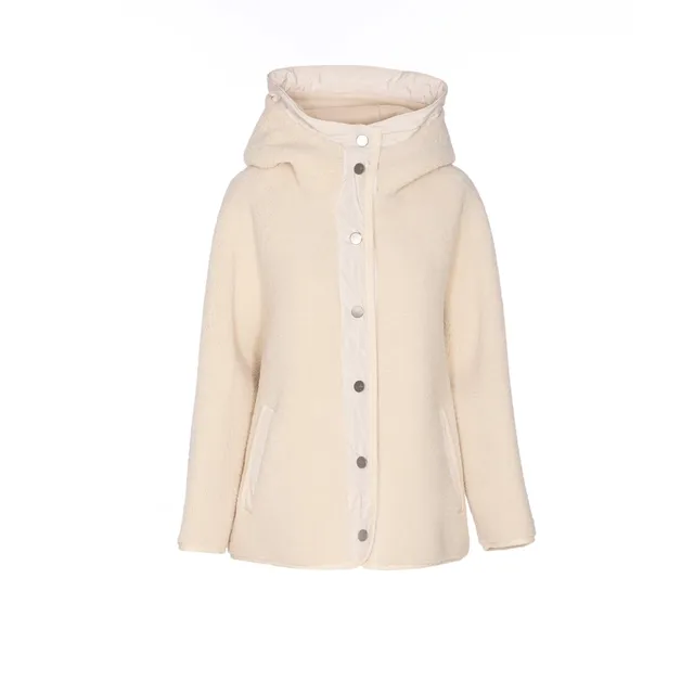 【Max Mara】OGGERI TEDDY BEAR ICON CROP COAT Cropped Teddy Bear Icon Coat in alpaca and wool, white