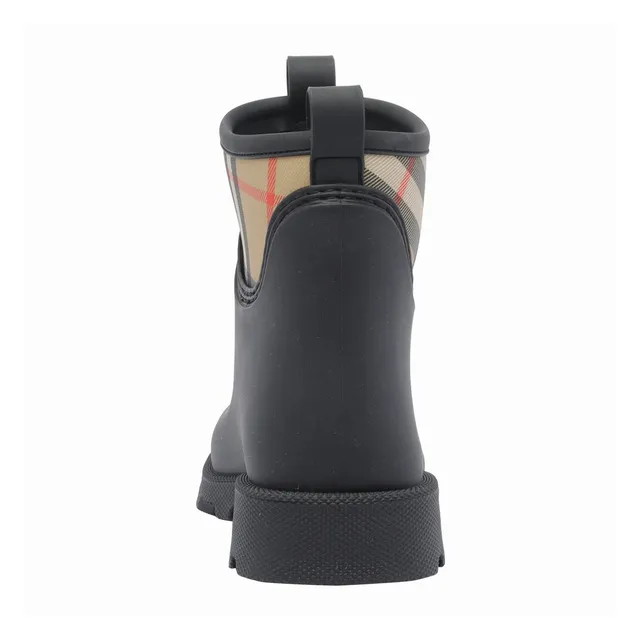 ロングブーツ Burberry Printed rubber Marsh Stamp boots (8111677 A1189) Rubber Marsh Stamp High Boots​ in Black - Women | Burberry