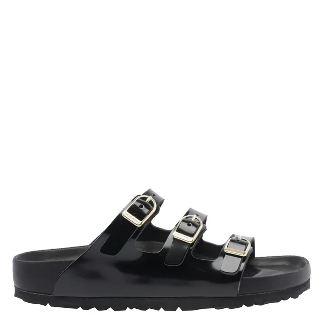 サンダル BIRKENSTOCK 'Florida Fresh' sandals (1029385 SHINEBLACK) Florida Fresh Natural Leather Patent High-Shine Black