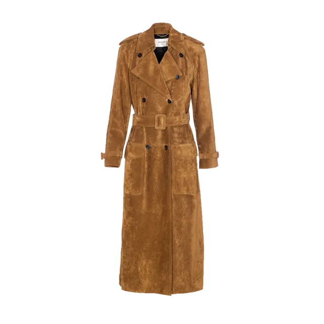 DRAPED NECK MIDI TRENCH 839117/TSP139772 | Bruna Rosso