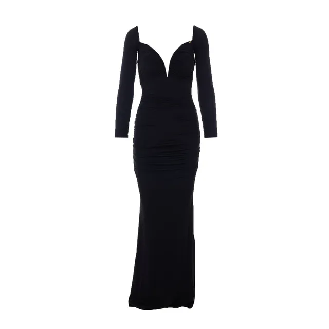 strapless open back dress Cassiopeia Open Back Maxi Dress Navy– Selfie Leslie
