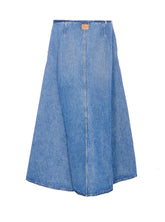 LOW RISE A LINE DENIM SKIRT