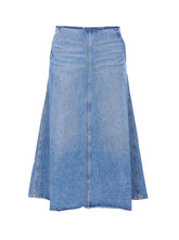 LOW RISE A LINE DENIM SKIRT
