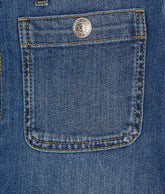 DENIM LONGUETTE SKIRT
