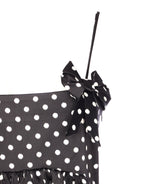 MINI ABITO IN SATIN A POIS