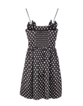 MINI ABITO IN SATIN A POIS