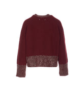 EMBROIDERED RHINESTONES SWEATER