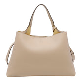 MEDIUM LEATHER HANDBAG WITH T TIMELESS CHARM