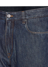 EMBOSSED FF MOTIF JEANS