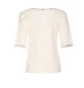 STRASS SHORT SLEEVES SWEATER
