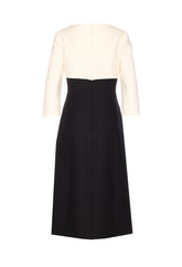 ABITO MIDI IN CREPE COUTURE