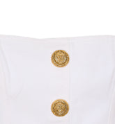 BUTTONED DENIM TOP