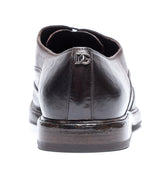 LEATHER LACED UP SHOES