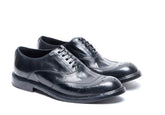 LEATHER LACED UP SHOES