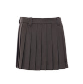 LOGO PLEATED SKIRT