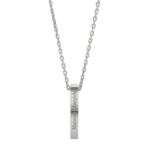 COLLANA CON PENDENTE AD ANELLO CON LOGO