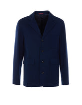 COTTON JERSEY MONOBREASTED JACKET