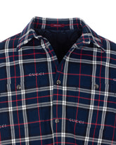 GUCCI LOGO TARTAN PADDED JACKET