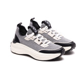 SNEAKER IN PELLE E TESSUTO