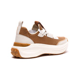 SNEAKER IN PELLE E TESSUTO