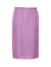 CLAMP PRINT SILK SKIRT