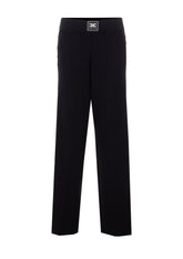 SHINY VISCOSE BAND KNITTED PANTS