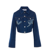 GIACCA IN DENIM CON STAMPA TROMPE L'OEIL