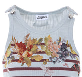 TANK TOP CON STAMPA MARINIERE GRAPE